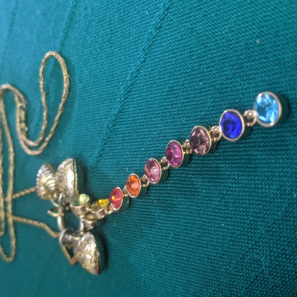 "Four Hearts" 14kt Gold Filled Spiedel upcycled necklace by Fairygodmother - Picture 5 of 7